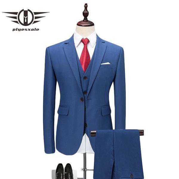 plyesxale blue red gray purple white wedding suits for men slim fit 3 piece business formal suit 5xl 6xl brand clothing q496, White;black
plyesxale blue red gray purple white wedding suits for men slim fit 3 piece business formal suit 5xl 6xl brand clothing q496, White;black