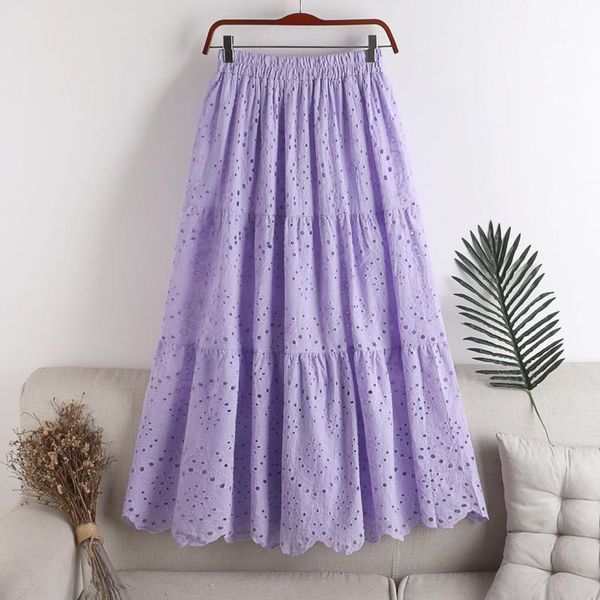 summer autumn new style high waist female skirt thin solid color wild hollow embroidery flower stitching mid-length skirt 20201, Black
summer autumn new style high waist female skirt thin solid color wild hollow embroidery flower stitching mid-length skirt 20201, Black