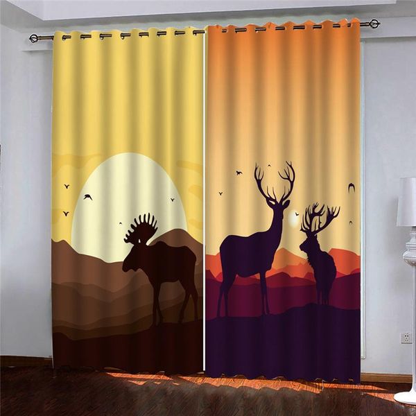 christmas gift decor window curtain cartoon elk print blackout window drapes 2 panels animals curtain for living room bedroom
christmas gift decor window curtain cartoon elk print blackout window drapes 2 panels animals curtain for living room bedroom