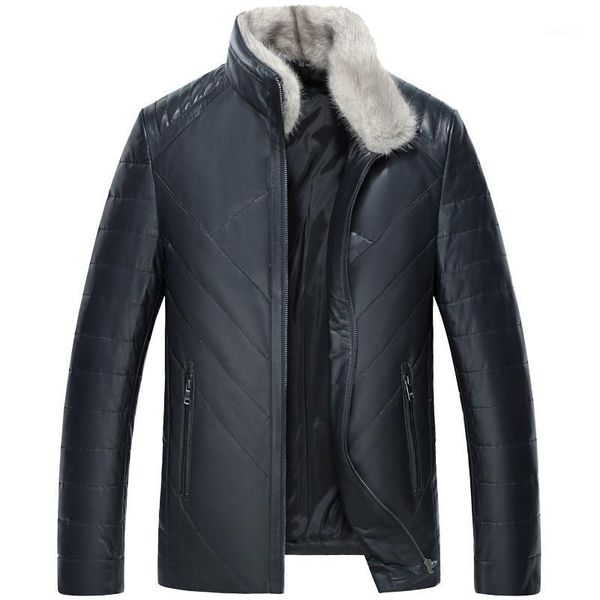 genuine leather jacket men winter jacket collar real sheepskin men warm down plus size veste homme 1962 my19601, Black
genuine leather jacket men winter jacket collar real sheepskin men warm down plus size veste homme 1962 my19601, Black