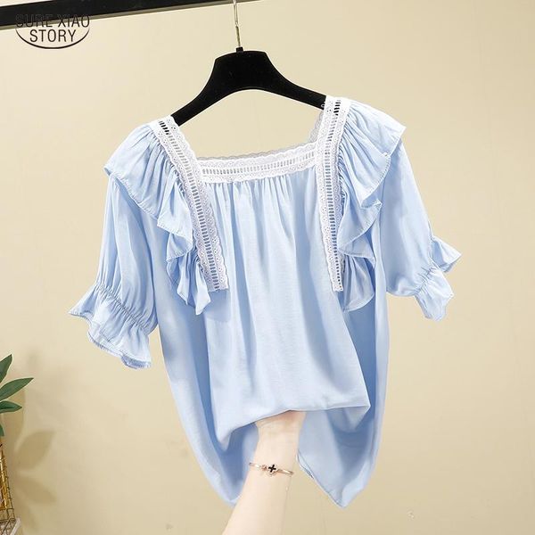 solid square collar korean style women chiffon blouse blusas mujer de moda 2021 summer clothes blusas elegantes 9416 50, White
solid square collar korean style women chiffon blouse blusas mujer de moda 2021 summer clothes blusas elegantes 9416 50, White