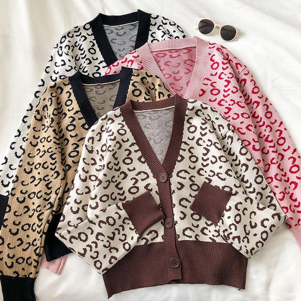 women's knits & tees 2021 autumn and winter products korean retro lazy style v-neck sweater western net red leopard print cardigan wome, White
women's knits & tees 2021 autumn and winter products korean retro lazy style v-neck sweater western net red leopard print cardigan wome, White