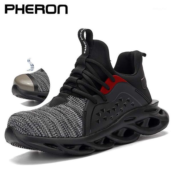 boots safety sneaker men fashion lightweight breathable outdoor steel toe cap anti-smashing protective work shoes zapatos hombre1, Black
boots safety sneaker men fashion lightweight breathable outdoor steel toe cap anti-smashing protective work shoes zapatos hombre1, Black