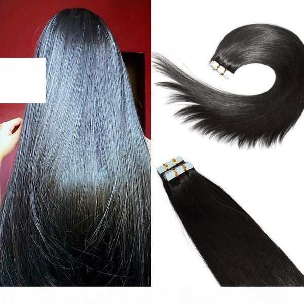 tape in human hair extensions #1b natural color remy human hair extensions silk straight 100g 40pcs, Black
tape in human hair extensions #1b natural color remy human hair extensions silk straight 100g 40pcs, Black