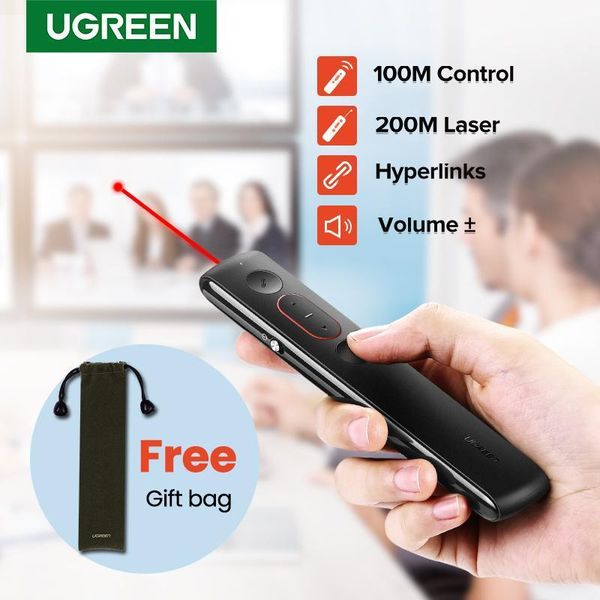 ugreen remote control 2.4ghz wireless presenter for office powerpoint presentation wireless usb3.0 controller red laser pointer1
ugreen remote control 2.4ghz wireless presenter for office powerpoint presentation wireless usb3.0 controller red laser pointer1