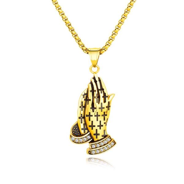 jhsl gold silver color men prayer palm pendants christian necklaces fashion jewelry stainless steel dropship
jhsl gold silver color men prayer palm pendants christian necklaces fashion jewelry stainless steel dropship