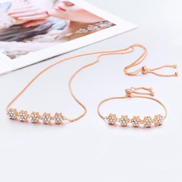 fashion flower pendant necklaces bracelet set gold silver color wedding engagement crystal bridal jewelry sets for women
fashion flower pendant necklaces bracelet set gold silver color wedding engagement crystal bridal jewelry sets for women