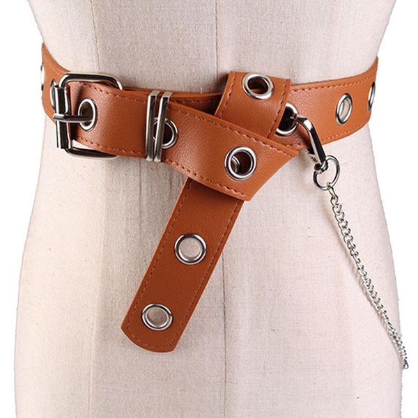 105cm fashion punk rock fashion harajuku waist belts leather punk harness waist metal tassel keychain women belt black, Black;brown
105cm fashion punk rock fashion harajuku waist belts leather punk harness waist metal tassel keychain women belt black, Black;brown