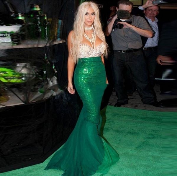 famous star green mermaid prom dresses glitter sequined pearls beads long fishtail red carpet dress sweetheart formal evening gowns, Black
famous star green mermaid prom dresses glitter sequined pearls beads long fishtail red carpet dress sweetheart formal evening gowns, Black