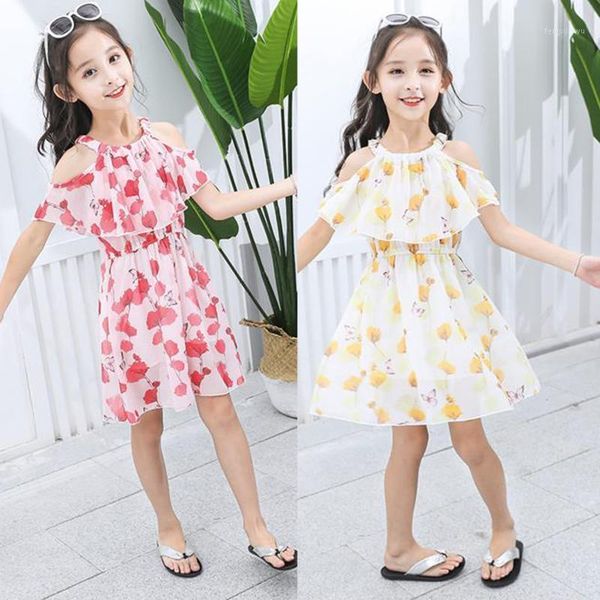 girl's dresses 1-8y toddler kids baby girls leaf print floral sleeveless chiffon dress clothes born clothing neonato abbigliamento e11, Red;yellow
girl's dresses 1-8y toddler kids baby girls leaf print floral sleeveless chiffon dress clothes born clothing neonato abbigliamento e11, Red;yellow