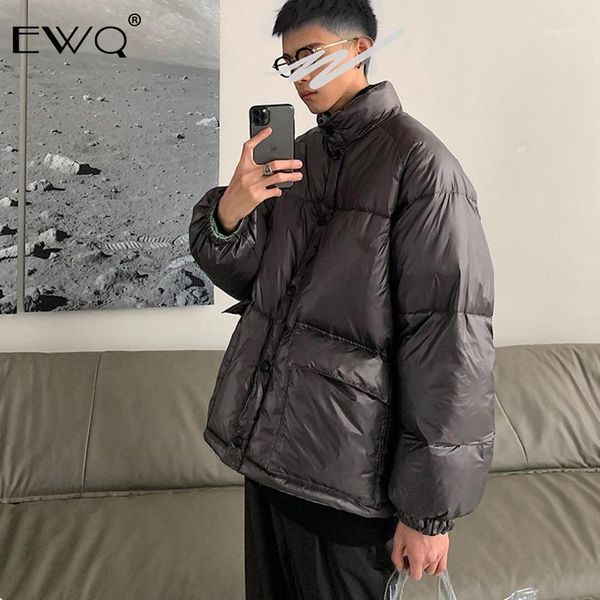 ewq / men woman loose thicken warm winter jackets coats male 2019 loose solid jacket mans outwear big pockets parka 9y1321, Black
ewq / men woman loose thicken warm winter jackets coats male 2019 loose solid jacket mans outwear big pockets parka 9y1321, Black