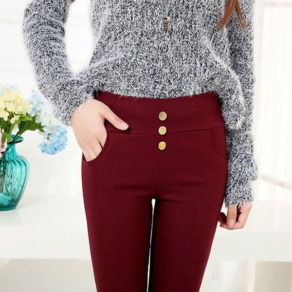 autumn spring office lady ol pants button and pocket fashion casual pencil leggings black pink purple red slilm fitted legging, Black;white
autumn spring office lady ol pants button and pocket fashion casual pencil leggings black pink purple red slilm fitted legging, Black;white