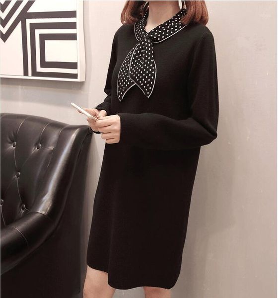 fashion autumn winter women bot print bow sweater dress female pullover knit sweaters dresses plus size 3xl jumper pull femme1, White;black
fashion autumn winter women bot print bow sweater dress female pullover knit sweaters dresses plus size 3xl jumper pull femme1, White;black