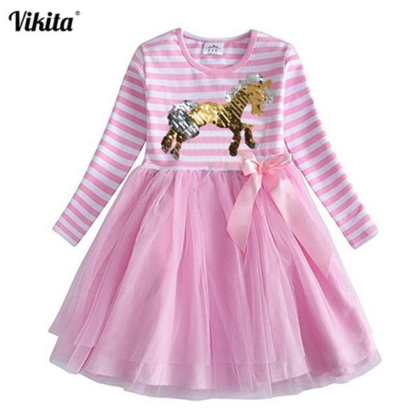 vikita girl flower dresses children clothing kids princess dress girls floral vestidos long sleeve casual dresses for autumn y200623, Red;yellow 
vikita girl flower dresses children clothing kids princess dress girls floral vestidos long sleeve casual dresses for autumn y200623, Red;yellow