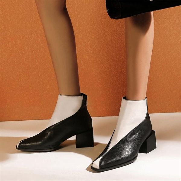 pxelena plus size 2020 new fashion british short boots chunky high heels square toe patchwork office lady ankle boots for woman, Black
pxelena plus size 2020 new fashion british short boots chunky high heels square toe patchwork office lady ankle boots for woman, Black