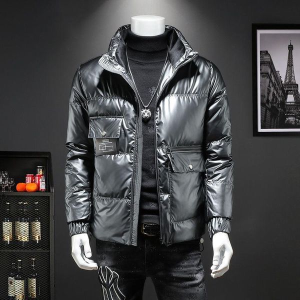 cotton-padded jacket men's winter new explosive down men's versatile handsome korean fashion tooling thickened short winter coat, Black
cotton-padded jacket men's winter new explosive down men's versatile handsome korean fashion tooling thickened short winter coat, Black