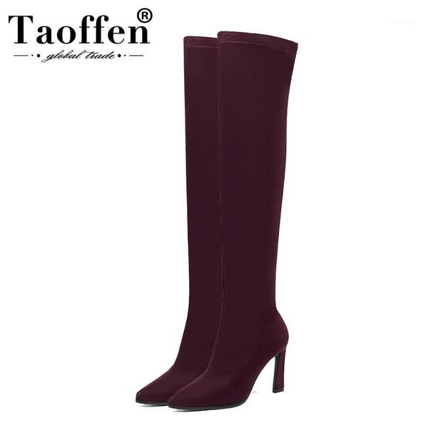 taoffen 9 colors women stretch boots new fashion high heel winter shoes women long boot lady street footwear size 34-431, Black
taoffen 9 colors women stretch boots new fashion high heel winter shoes women long boot lady street footwear size 34-431, Black