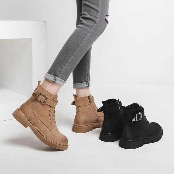 boots women's shoes autumn and winter female british style fashion ankle thick heel suede buckle 2 lining1, Black
boots women's shoes autumn and winter female british style fashion ankle thick heel suede buckle 2 lining1, Black