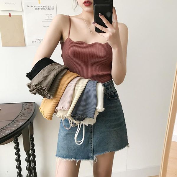 8 colors 2020 women wave basic slim sleeveless summer tank vest knitted crop for ladies fitness vest women (f6210, White
8 colors 2020 women wave basic slim sleeveless summer tank vest knitted crop for ladies fitness vest women (f6210, White