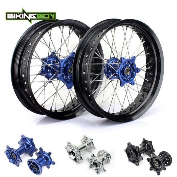 motorcycle wheels & tires bikingboy 3.5/4.5 17" supermoto front rear rims hubs sets for yz 250 450 f yz-f yz250f yz450f 2009-20211
motorcycle wheels & tires bikingboy 3.5/4.5 17" supermoto front rear rims hubs sets for yz 250 450 f yz-f yz250f yz450f 2009-20211