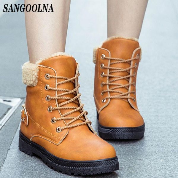 boots fashion shoes woman women solid lace up casual ankle round toe winter snow platform boot botas mujer, Black
boots fashion shoes woman women solid lace up casual ankle round toe winter snow platform boot botas mujer, Black