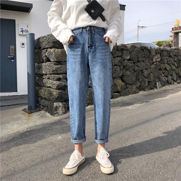 s-xl 3colors 2019 autumn korean style high waist jeans for womens loose straight jeans denim pants womens (z8658)1, Blue
s-xl 3colors 2019 autumn korean style high waist jeans for womens loose straight jeans denim pants womens (z8658)1, Blue