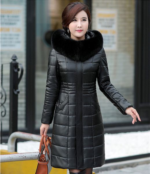 fashion winter leather jacket white duck down blazers warm female parka women's coat wxf462 3l6h, Black
fashion winter leather jacket white duck down blazers warm female parka women's coat wxf462 3l6h, Black