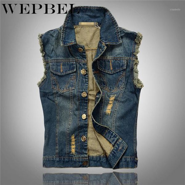 wepbel autumn fashion vintage retro punk cowboy mens sleeveless ripped jeans vest denim waistcoats black badge motorcycle vest1, Black;white
wepbel autumn fashion vintage retro punk cowboy mens sleeveless ripped jeans vest denim waistcoats black badge motorcycle vest1, Black;white