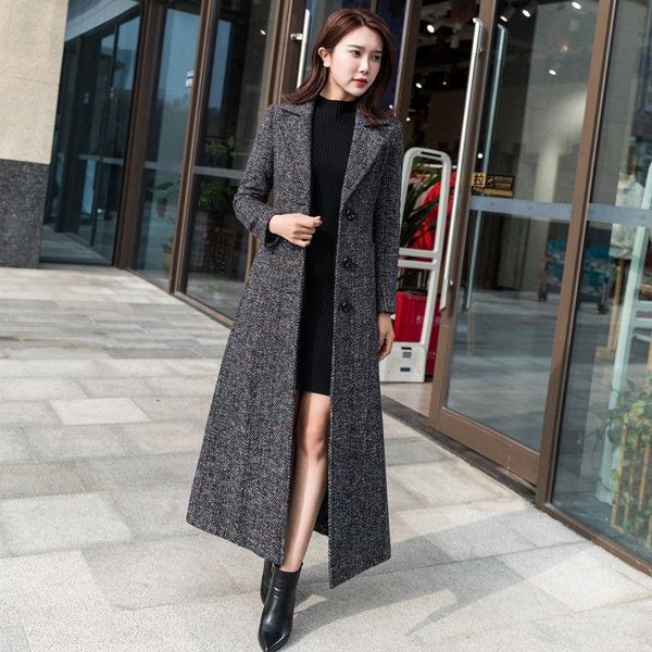 women's wool & blends winter check velvet coat warm checkered coats female 2021 thicken jacket long overcoat, Black
women's wool & blends winter check velvet coat warm checkered coats female 2021 thicken jacket long overcoat, Black