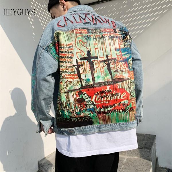 nagri devil hand painted printing men denim jacket cartoon graffiti print loose coats vintage hip hop leisure outerwear, Black;brown
nagri devil hand painted printing men denim jacket cartoon graffiti print loose coats vintage hip hop leisure outerwear, Black;brown