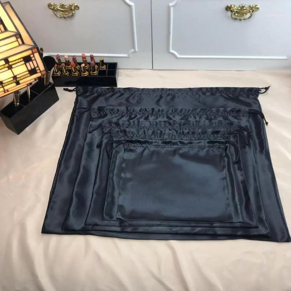 storage bags black smooth bag dust bundle drawstring environmental protection silk satin cloth1
storage bags black smooth bag dust bundle drawstring environmental protection silk satin cloth1