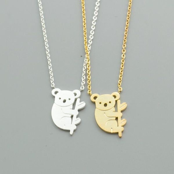 pendant necklaces lovely koala bear for women men rose gold silver color stainless steel long chain necklace fashion jewelry
pendant necklaces lovely koala bear for women men rose gold silver color stainless steel long chain necklace fashion jewelry