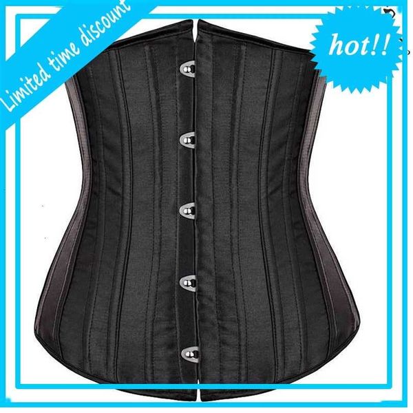 quality satin underbust corset brocade bustier 26 steel boned busk korsett for women waist slimming korse everyday y1119, Black;white
quality satin underbust corset brocade bustier 26 steel boned busk korsett for women waist slimming korse everyday y1119, Black;white