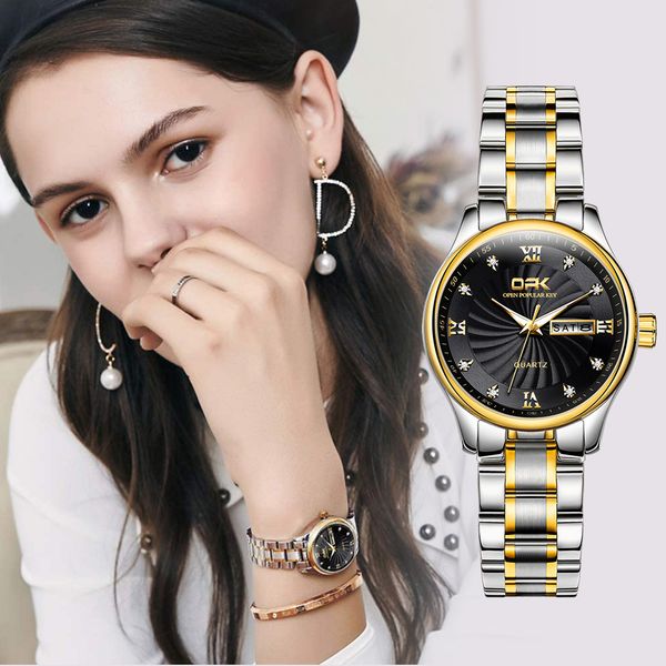 opk womens watches brand fashion casual luxury dress stianless steel waterproof wristwatch for lady zegarek damski l8103 201119, Slivery;brown
opk womens watches brand fashion casual luxury dress stianless steel waterproof wristwatch for lady zegarek damski l8103 201119, Slivery;brown