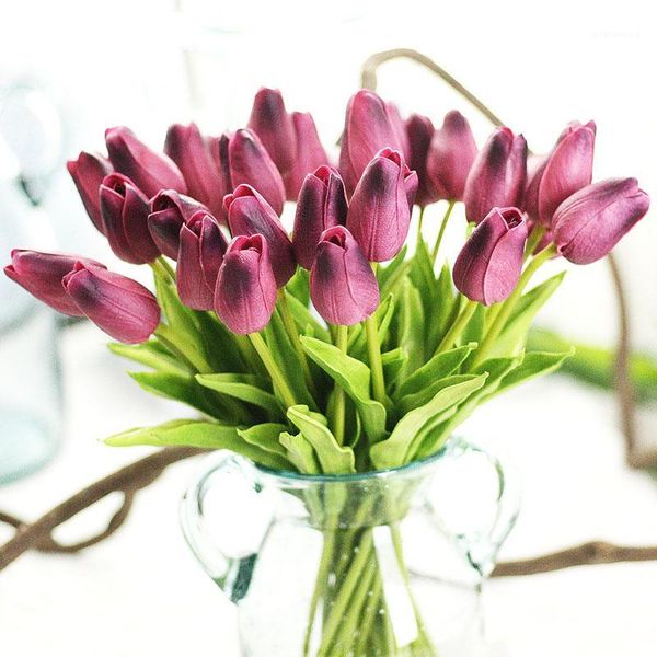 decorative flowers & wreaths pu material tulip artificial flower real touch bouquet fake for wedding decoration home party decor1
decorative flowers & wreaths pu material tulip artificial flower real touch bouquet fake for wedding decoration home party decor1