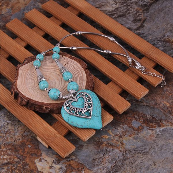 tenande maxi big statement natural stone beads cones double layer hearts necklaces & pendants for women bohemian jewelry, Silver
tenande maxi big statement natural stone beads cones double layer hearts necklaces & pendants for women bohemian jewelry, Silver