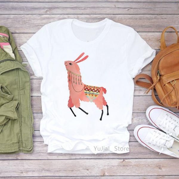 kawaii llama животное печать футболка женская одежда 2020 забавная мода альпакас футболка camisetas mujer harajuku рубашка женская футболка, White
kawaii llama животное печать футболка женская одежда 2020 забавная мода альпакас футболка camisetas mujer harajuku рубашка женская футболка, White
