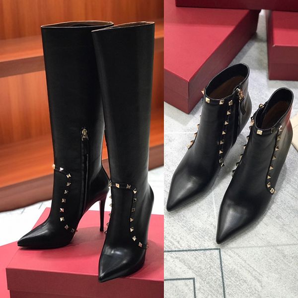 202 1 new fashion womens high heels shoes winter ankle boots with calfskin rivet australia cowboy over the knee knee bottes, Black
202 1 new fashion womens high heels shoes winter ankle boots with calfskin rivet australia cowboy over the knee knee bottes, Black