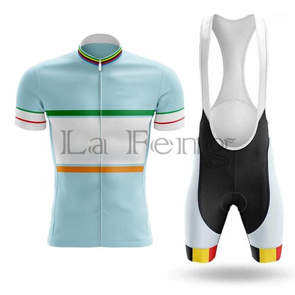 2020 men pro team new cycling jersey bib shorts set gel pad mountain cycling clothing suits outdoor mtb bike wear ropa ciclismo1, Black;blue
2020 men pro team new cycling jersey bib shorts set gel pad mountain cycling clothing suits outdoor mtb bike wear ropa ciclismo1, Black;blue