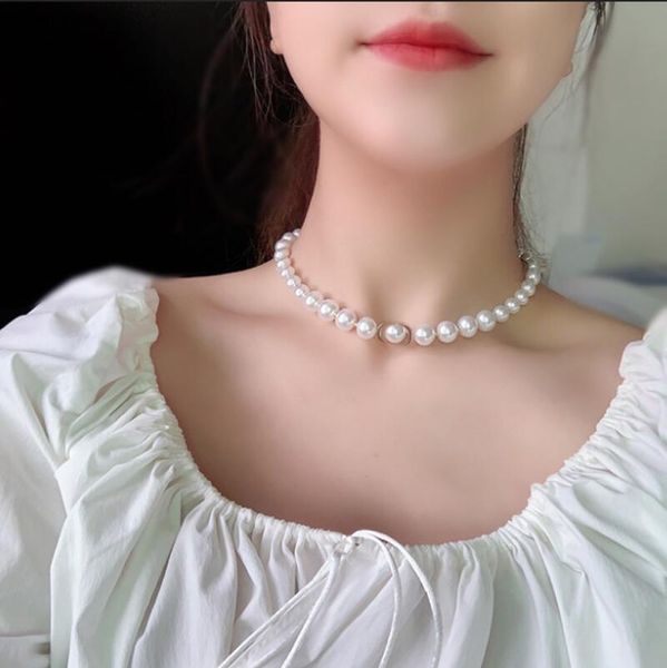 women's pearl chain necklace golden letter necklace gift party fashion jewelry accessory set high quality, Golden;silver
women's pearl chain necklace golden letter necklace gift party fashion jewelry accessory set high quality, Golden;silver