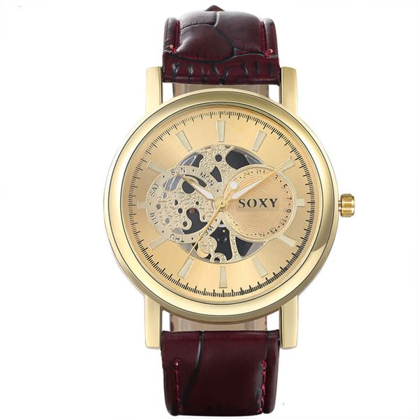 grade high non mechanical belt hollow leisure quartz watch men's cwzg, Slivery;brown
grade high non mechanical belt hollow leisure quartz watch men's cwzg, Slivery;brown