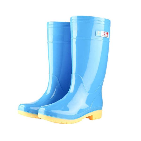 xia tian long tube fashionable water fashion blue high tube women's waterproof and anti-skid pvc shoes cover rain boots, Black
xia tian long tube fashionable water fashion blue high tube women's waterproof and anti-skid pvc shoes cover rain boots, Black