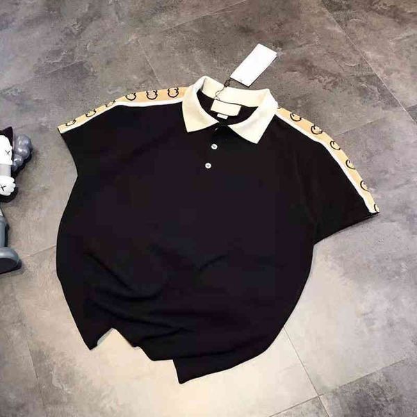 2022 factory wholesale new gu + 3m reflective letter ribbon collar color contrast polo shirt men's and women's short sleeve t-shir, White
2022 factory wholesale new gu + 3m reflective letter ribbon collar color contrast polo shirt men's and women's short sleeve t-shir, White