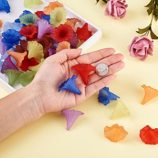 10pcs transparent frosted calla lily acrylic beads for jewelry making diy mixed color 41x35x35mm hole 3mm
10pcs transparent frosted calla lily acrylic beads for jewelry making diy mixed color 41x35x35mm hole 3mm