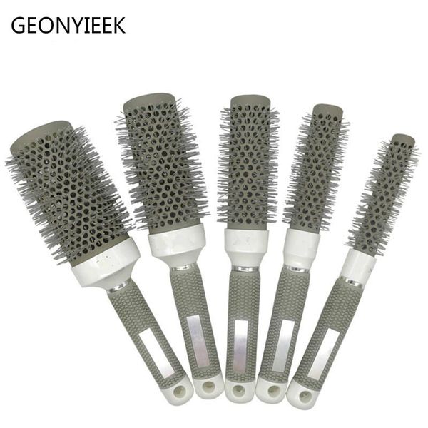 6 size hair brush nano hairbrush thermal ceramic ion round barrel comb hairdressing hair salon styling drying curling bbyzyb, Silver
6 size hair brush nano hairbrush thermal ceramic ion round barrel comb hairdressing hair salon styling drying curling bbyzyb, Silver