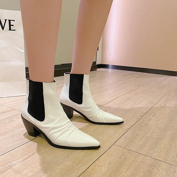 genuine leather boots shoes for women pointed toe high heels shoes for women winter working office woman, Black
genuine leather boots shoes for women pointed toe high heels shoes for women winter working office woman, Black