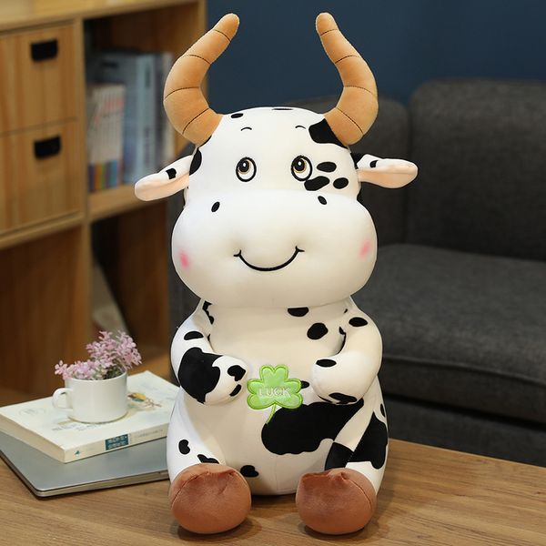 2020 new product cute four-leaf grass calf stuffed toy cow doll rag doll year of the ox mascot sleeping pillow
2020 new product cute four-leaf grass calf stuffed toy cow doll rag doll year of the ox mascot sleeping pillow