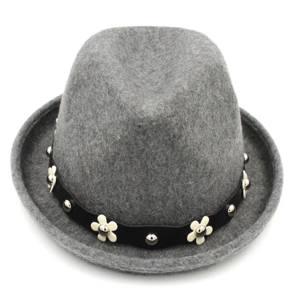 fashion women winter upturn brim fedora tribly hat lady party derby jazz cap, Blue;gray
fashion women winter upturn brim fedora tribly hat lady party derby jazz cap, Blue;gray