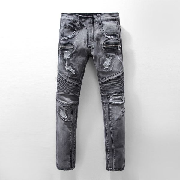 wholesale- fashion designer mens ripped biker jeans leather patchwork slim fit blue moto denim joggers for male distressed jeans pants
wholesale- fashion designer mens ripped biker jeans leather patchwork slim fit blue moto denim joggers for male distressed jeans pants