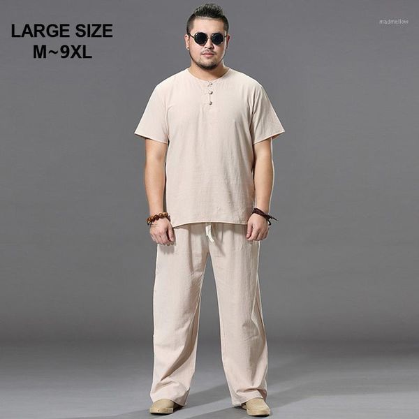 men's tracksuits men's summer set t-shirts & trousers super large size -9xl man casual loose o-neck short sleeve t-shirt long pan, Gray
men's tracksuits men's summer set t-shirts & trousers super large size -9xl man casual loose o-neck short sleeve t-shirt long pan, Gray